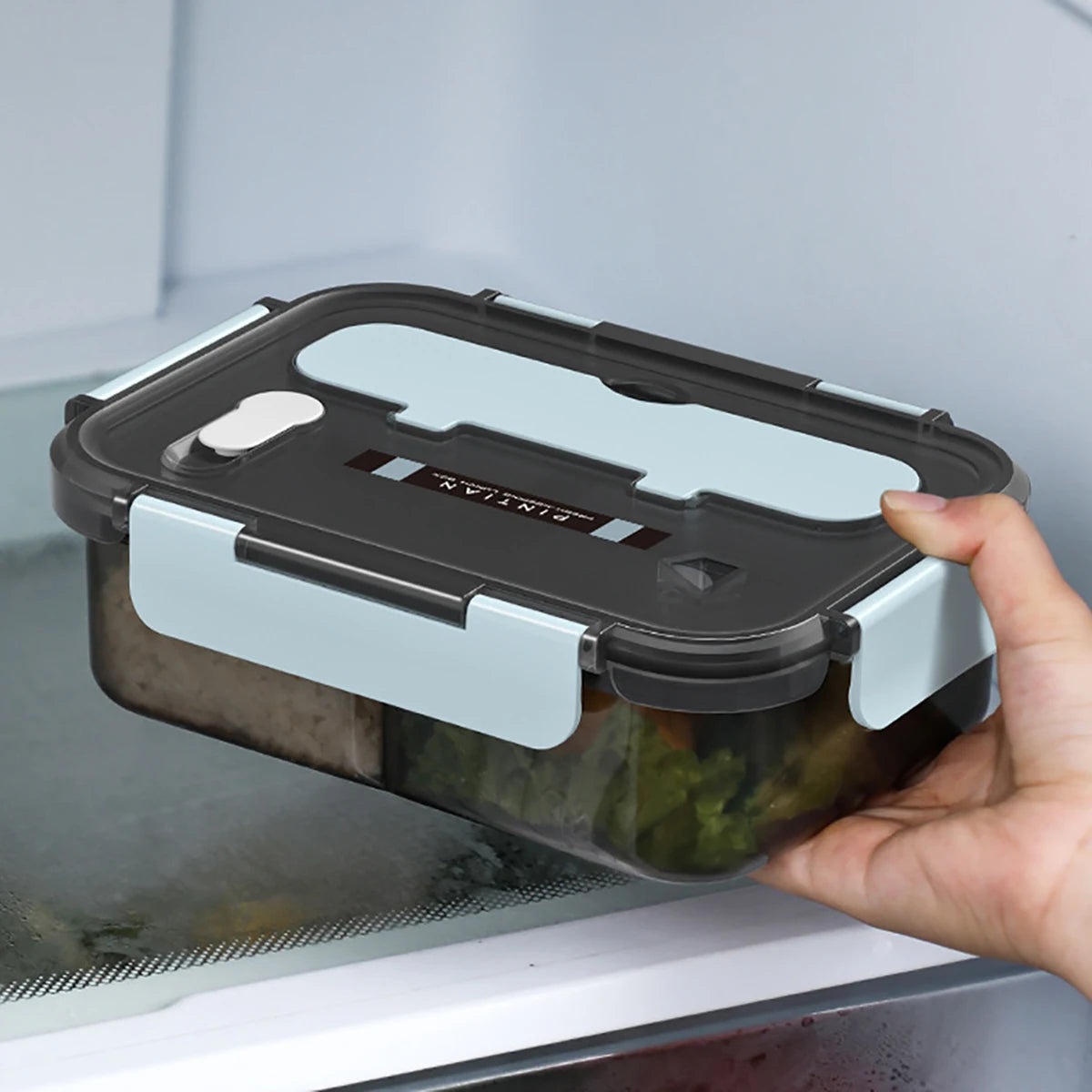 1500ml Three Grid Compartment Bento Box